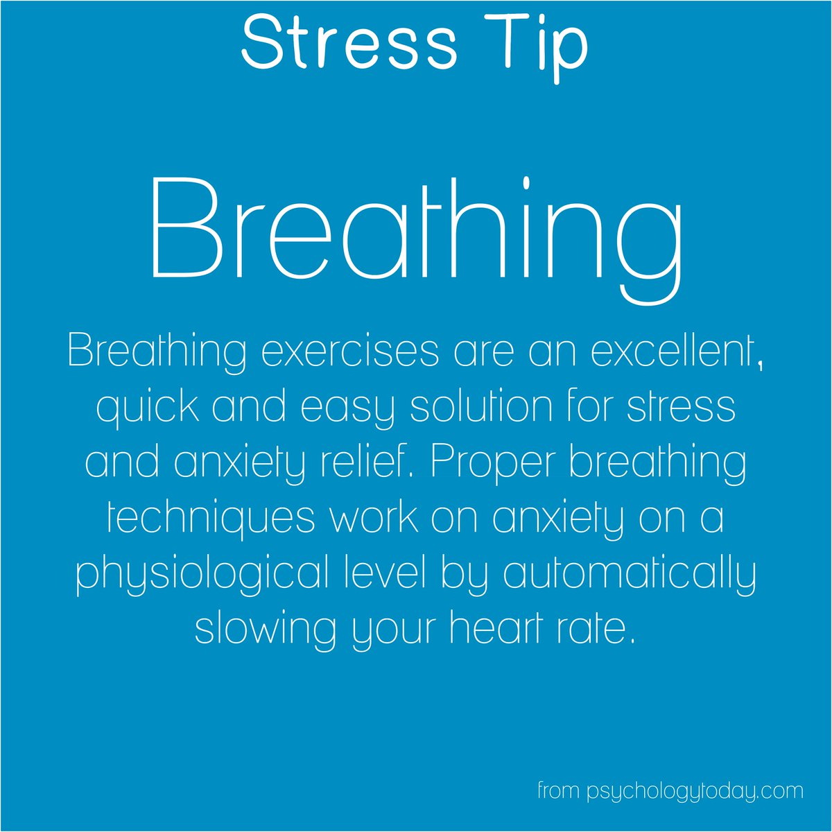 Look after your #mentalhealth  this #QMULexams period. Here's a helpful #stresstip to help you keep calm