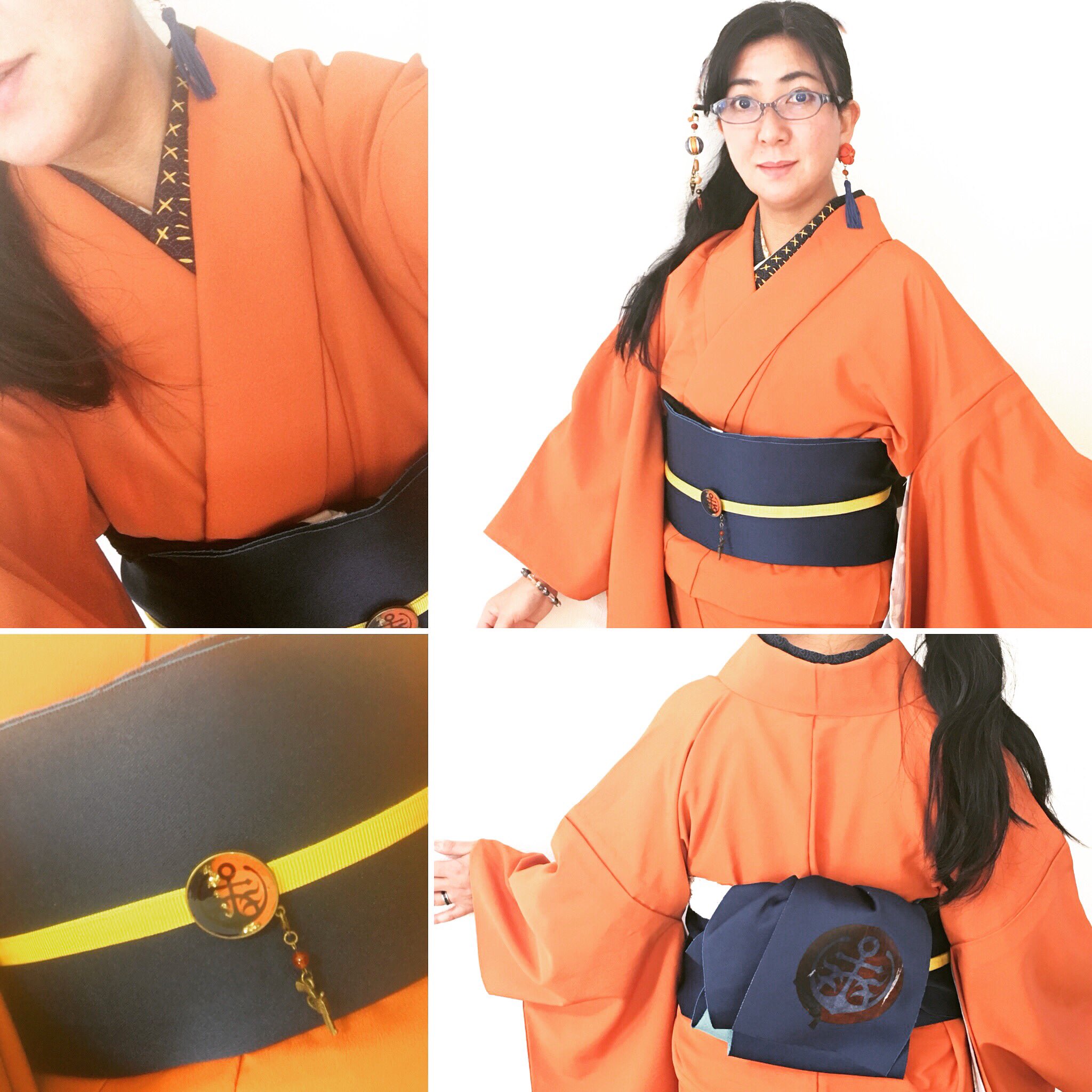 浪漫和装品店 早くオタ活したい 先日の百刀繚乱の陸奥守吉行イメージ着物コーデ アイドルだって ゲームだって 自分の大好きな キャラクターをイメージして 着物コーデを楽しみませんか 着物 Kimono 素敵 お気軽着物 着物ーディネート すてき