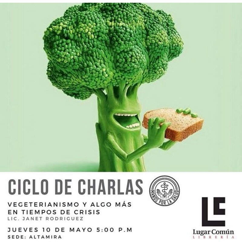 nutricionjarod's tweet photo. Hoy @nutricionjarod  junto a @Manosporlasalud en su ciclo de charlas hablará #Vegetarianismo y algo más en tiempos de crisis lugar @LibreriaLC #Alimentación #saludable #Caracas @cfperiodista https://t.co/es2ETx51EL