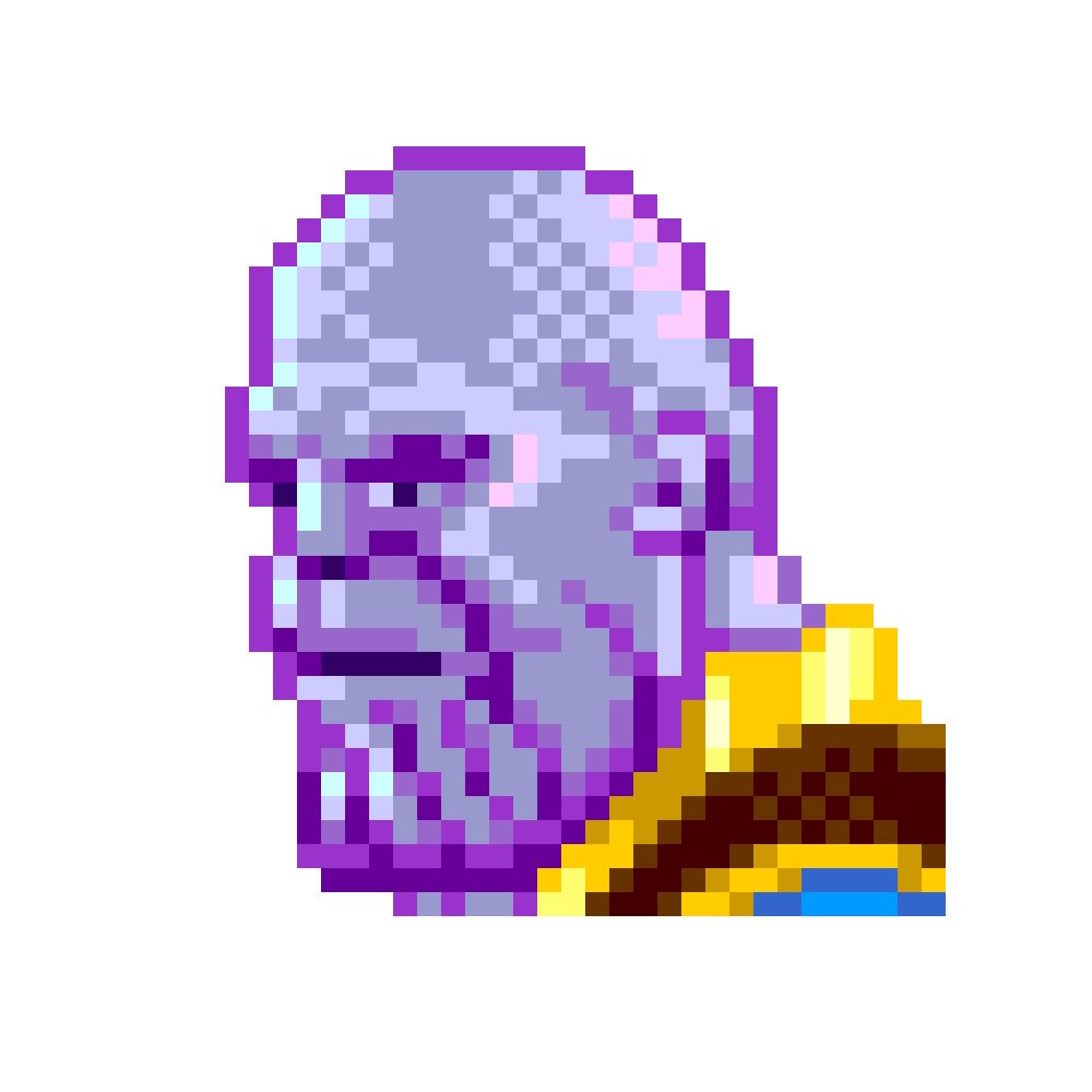 Thanos Pixel Art Minecraft - Alsproibida