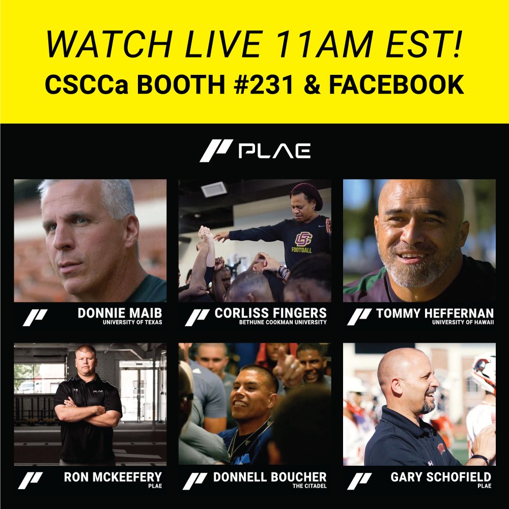 plaeglobal's tweet photo. We go live today at CSCCa 2018 11AM CDT! Don't miss out on key insights from six of the world's leading S&C coaches at our BTC Coaches Q&A Panel. #plae #plaeperform #ScienceXSweat #teamplae #plaenation #CSCCa2018 #BeyondtheChalk https://t.co/sBbsAxJFWP