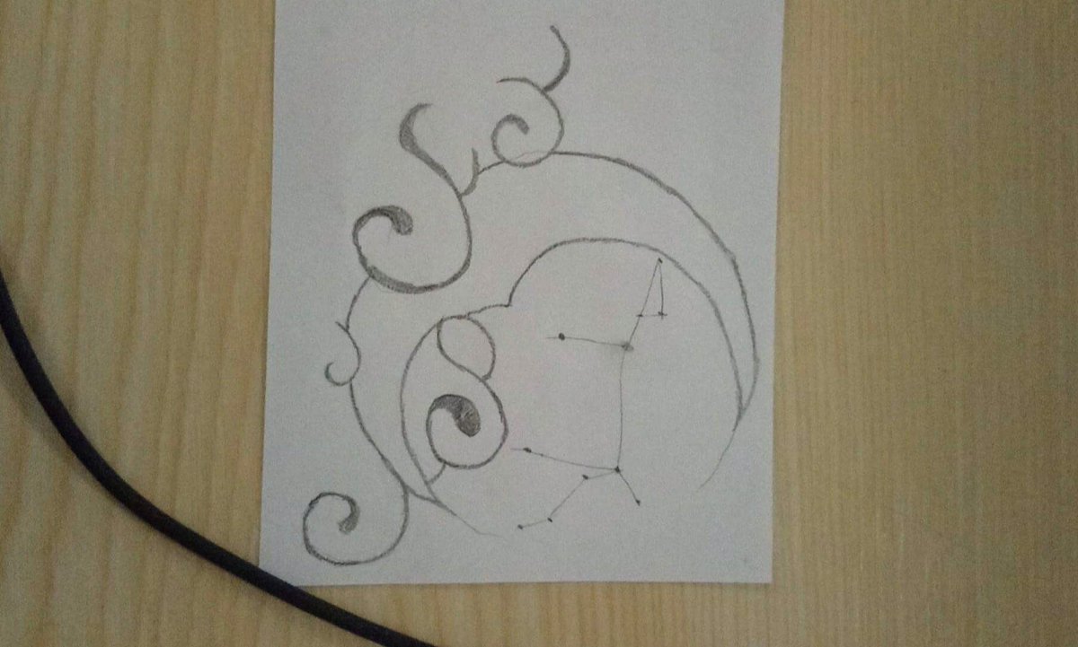 Bodders98's tweet photo. @ChefShwasty do you like the design for my new tattoo. It's in honour of Lupin with the moon and Sirius with his constellation. https://t.co/r4iltzbdZd