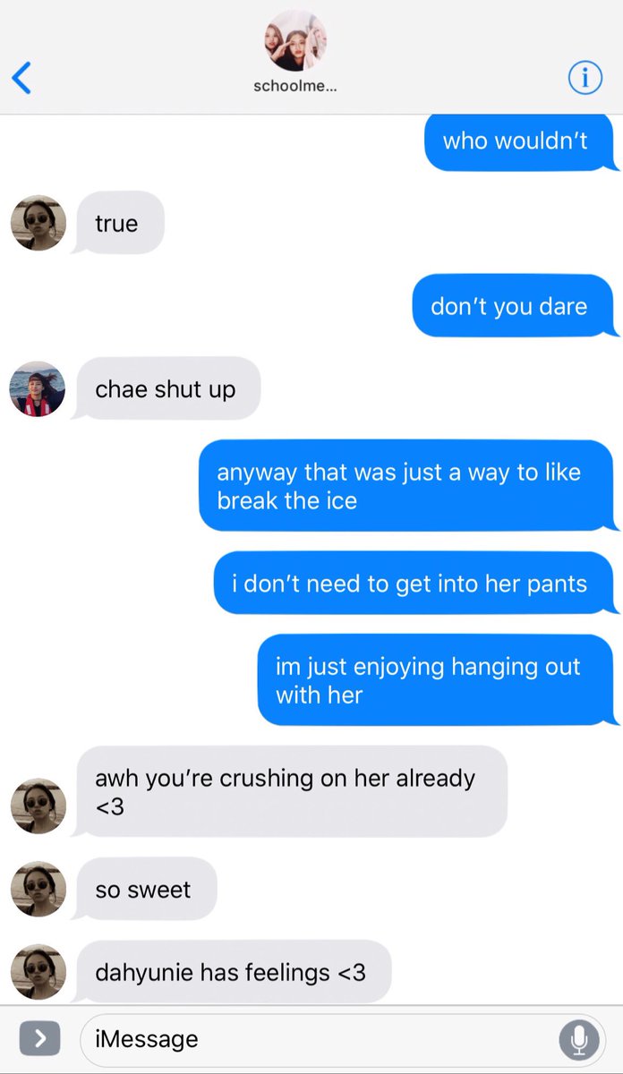 “Thank you,” Sana said with a genuine smile. “I would understand if you’re uncomfortable with the attention, I can leave you alone-““Don’t worry, I don’t mind. I like being around you.”“I like being around you too,” Sana whispered out. “Recommend me some good food from here?”