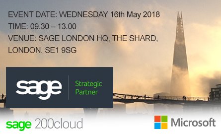 6 days to go to the <a href="/SagePartner/">Technology Partners</a> event at Sage HQ, The Shard, London #Sage #Draycir #Sicon #PowerBI - technologypartners.co.uk/sage-200cloud-… …
