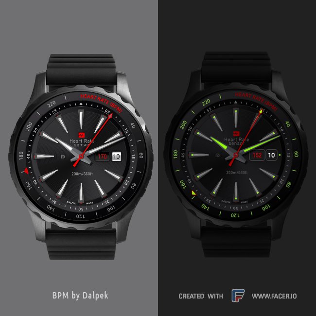 Dalpek's tweet photo. BPM - My latest for #WearOS and #Tizen smartwatches, with heart rate and special lume mode.
@facer_io Get it here: https://t.co/WWRRah8poj https://t.co/bfOGd1rP9y