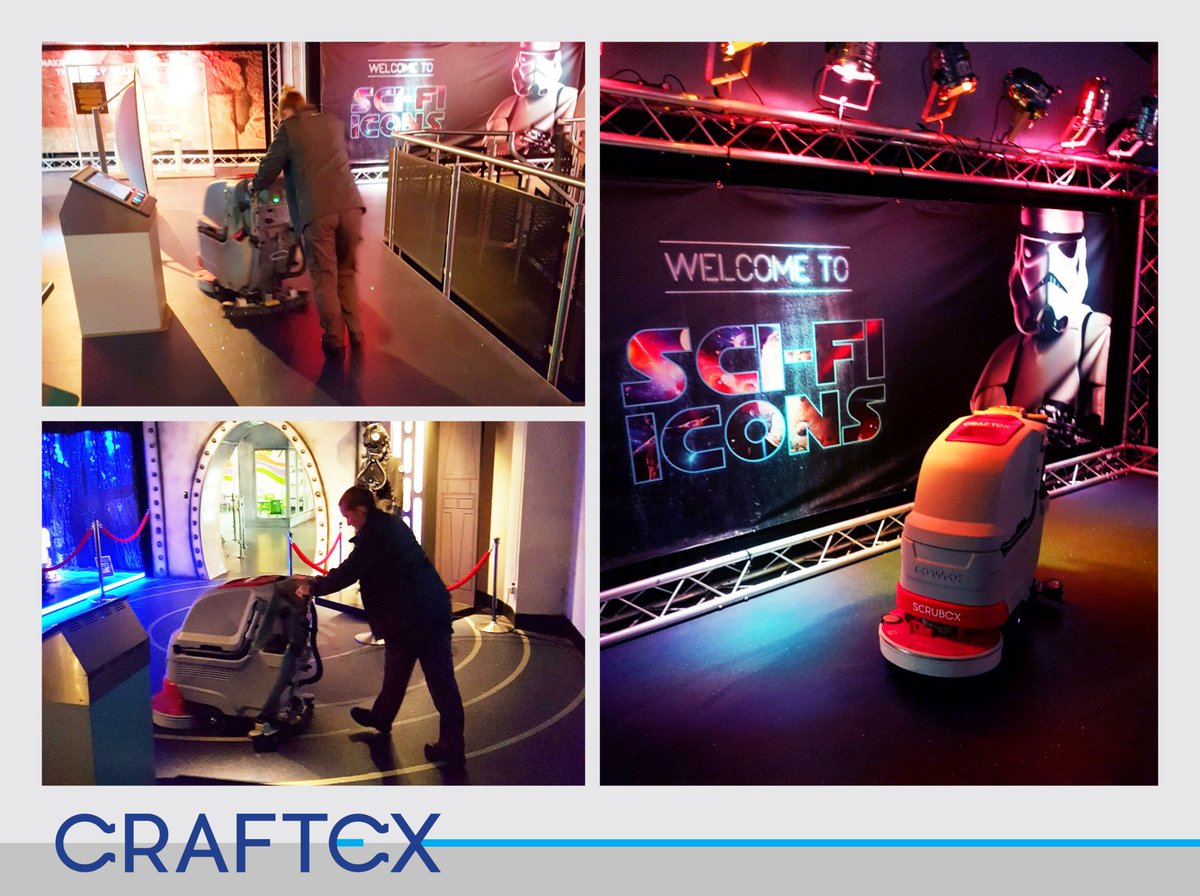 CraftexUK's tweet photo. #Scrubex 40:530B in use today, the best force to use!
#cleaning #innovation #scrubberdrier #starwars https://t.co/wMXJtfq7Ge