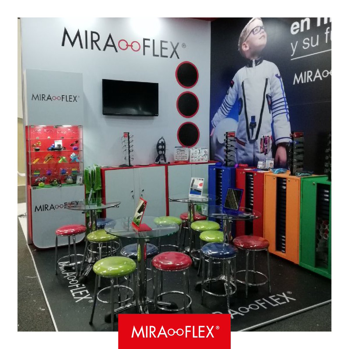 MiraflexOficial's tweet photo. Ya está todo listo en #Franja2018 para que nos acompañen en #Corferias #Bogota este 10 y 11 de mayo.
Miraflex especialistas en niños y su futuro.
#miraflexenfranja2018 #saludvisual #miraflex #stand34 @franjavisual https://t.co/Le5U3oIOV6