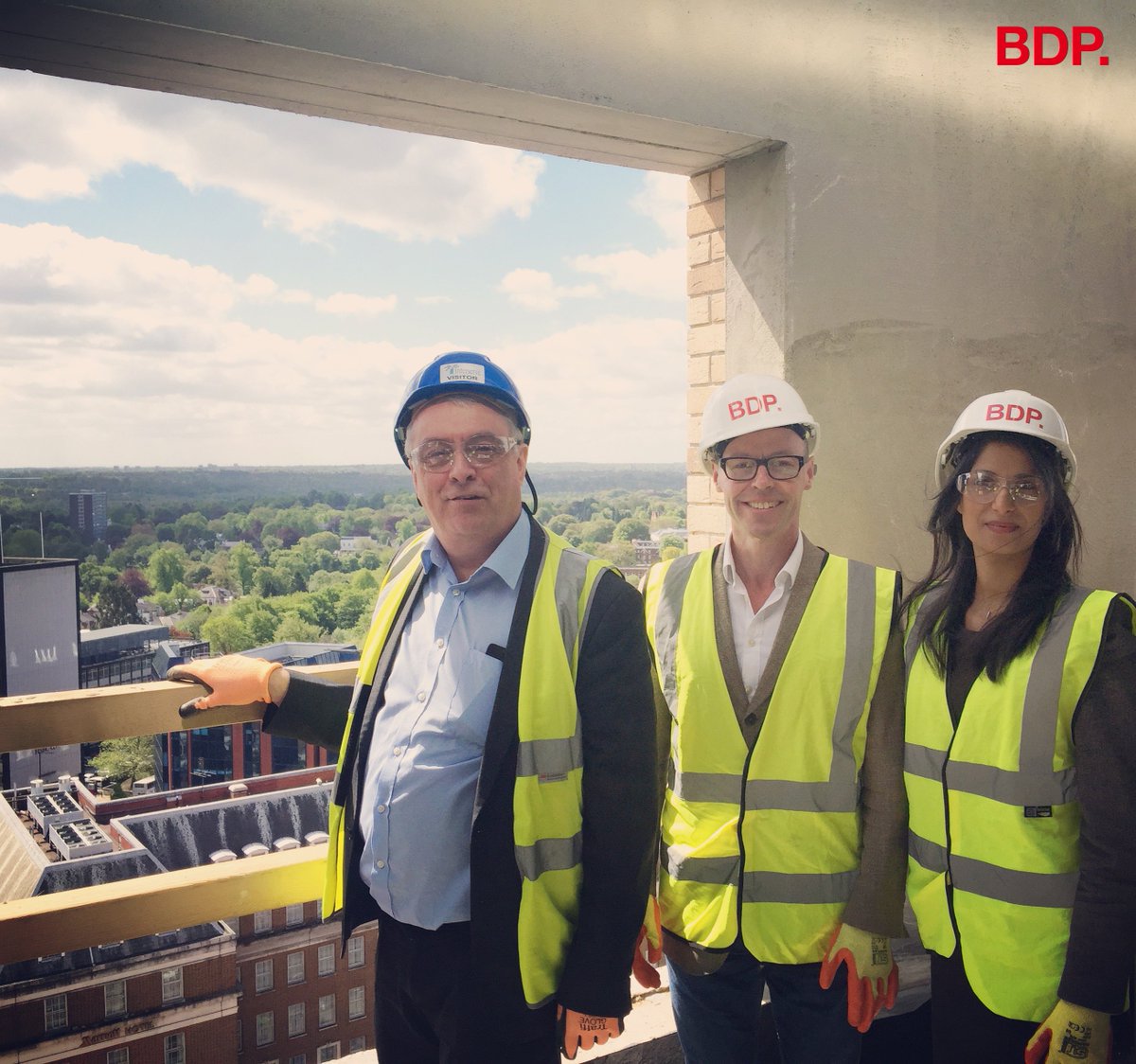 collene_bdp's tweet photo. What a lovely day to do a site visit @LansdowneSite with @IRVconstruction And check out the view from the top! #lansdownebirmingham https://t.co/skP80UiMfG