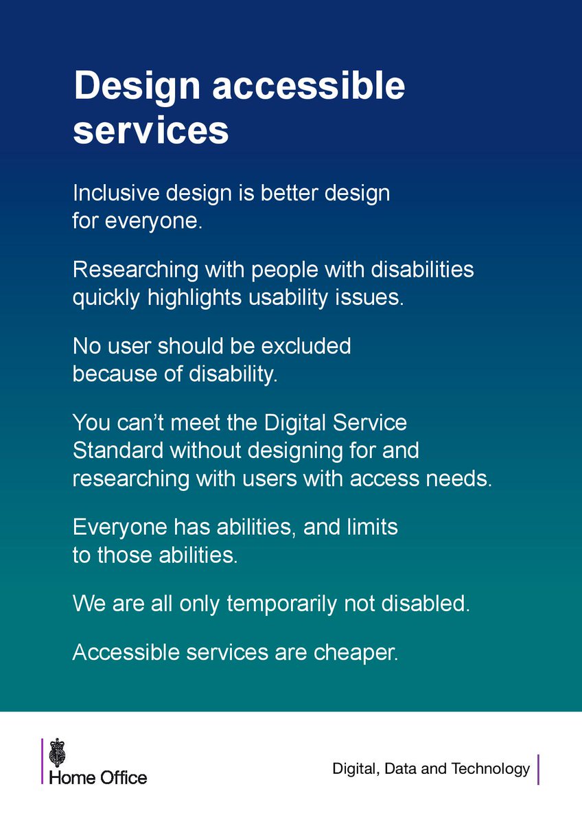 design accessible services poster