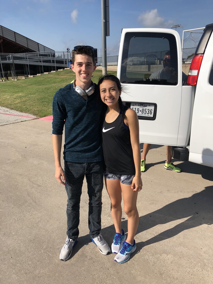 boswellhs's tweet photo. And they are off! Good luck at State, Tyler and Andrea! #bosproud #BOS360 @emsisdathletics @BoswellTrack https://t.co/tYBwPbqXey