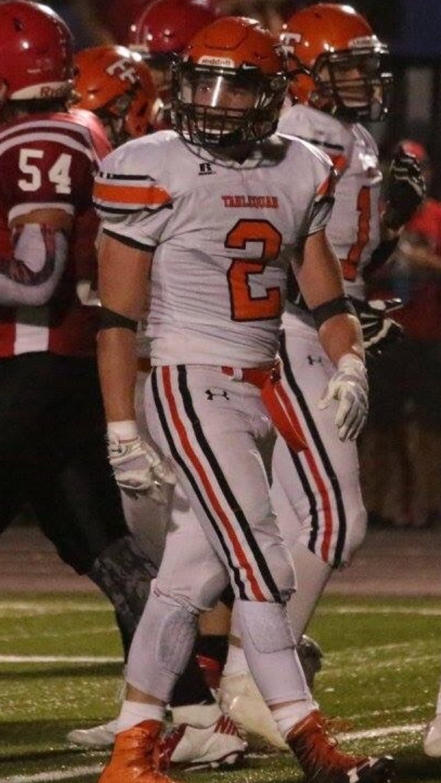 TahlequahFB's tweet photo. Your Tigers have made the 5A State Play-Offs the past 4 years. The defense has set the tone and while doing so has produced 3 All-Staters. In 2014 - Reese Davis &amp; Chase Campbell and in 2016 Jake Springwater. https://t.co/rw5hmIfgXK