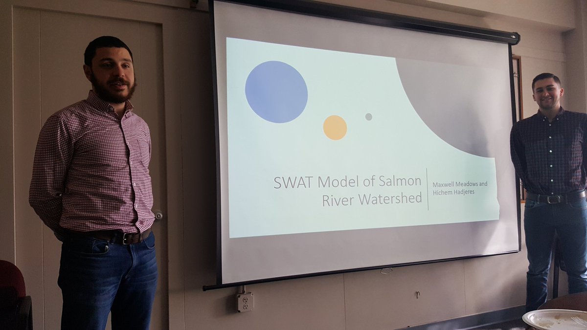 H2O_Soni's tweet photo. Grand Finale of Geospatial Watershed Modeling Class
Excellent presentation on #roadsalts #acidminedrainage #usquepaug #rechargemodel #salmoncreek #sediment #SWATmodel https://t.co/lTrcaQD118