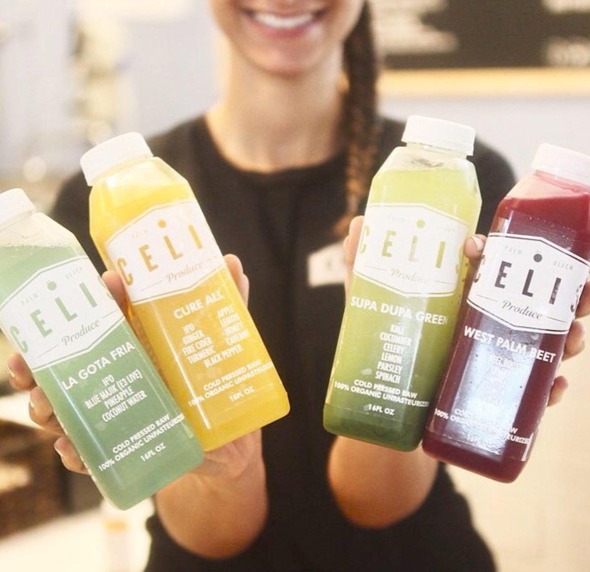 Start up your supa dupa day by drinking the rainbow with @CelisProduce. We promise, it's never tasted so good. #westpalmbeet