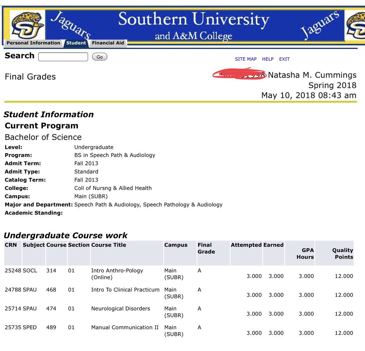 iamRedKocaine's tweet photo. Thank you Southern University ππ #issa4.0 #butGOD #thisisit #itsbeennice #catchmeonthatstage #howaboutthat #holditdown #seeyallinthefall #ontoGradSchool https://t.co/9ByOIeeKt6