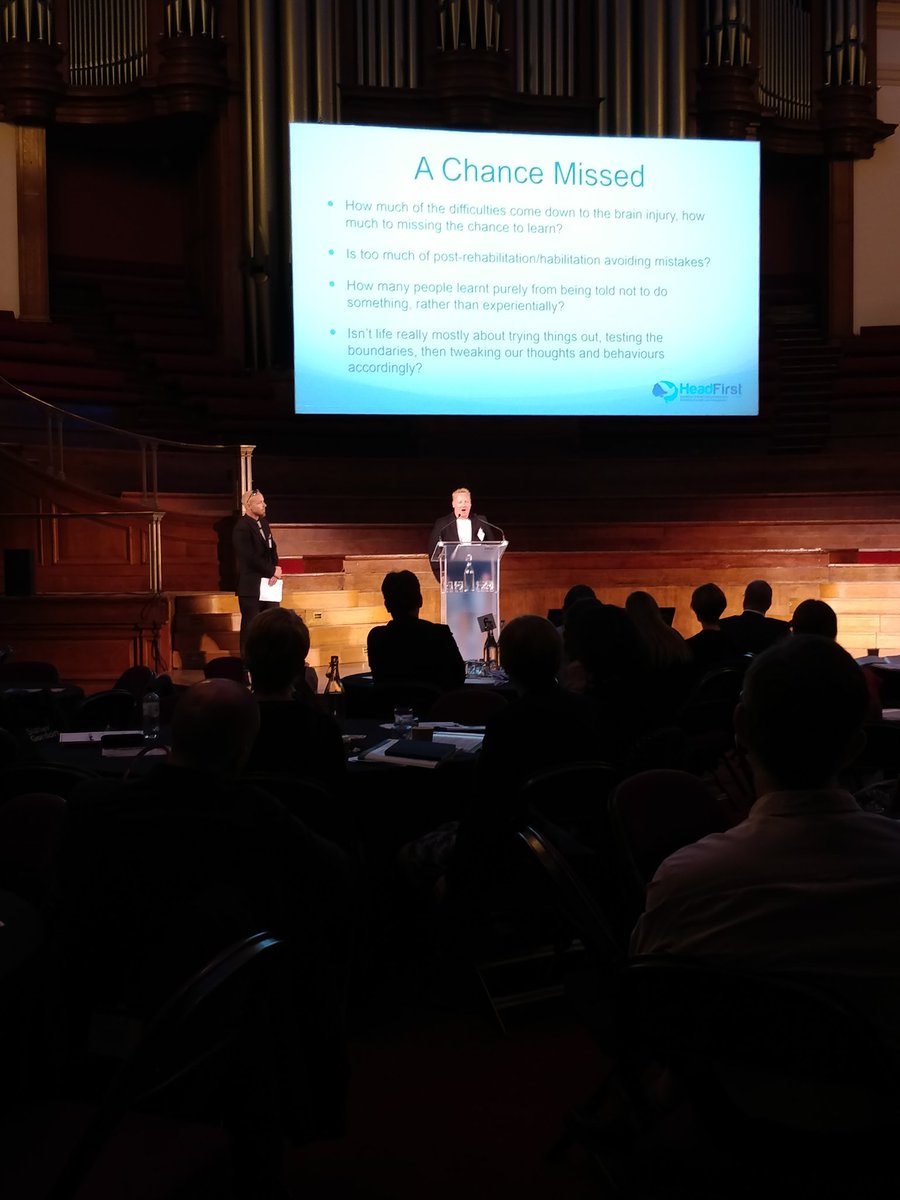 abi_solutions's tweet photo. What is important? Hearing from Tim Watson from @Head_First_LLP and his client Rob Smith about what is important in your life after sustaining a brain injury. Thank you both for sharing with us #hfconf18 https://t.co/Guaep69AMy