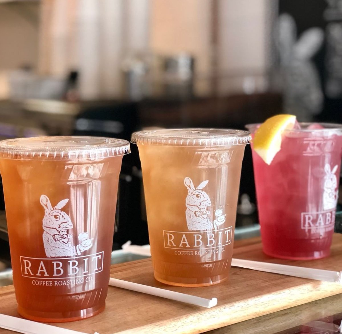 Summer will be here before we know it, but luckily @rabbitroasting already has us covered with an oasis of iced tea options. From left to right: Iced Jasmine + Black Tea, Iced Mango Passion Fruit, and Iced Pomegranate Raspberry. And that's just the beginning. Get guzzling, WPB!