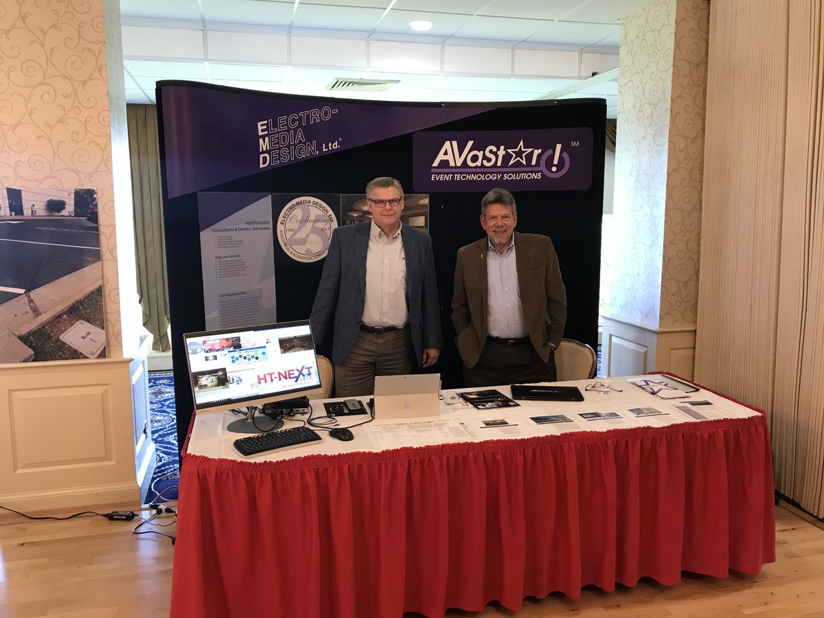 ElectroMedia_AV's tweet photo. #tbt EMD's President, Jeff Loether, and Sr. Managing AV Consultant, Bob Hendricks, attended the Defense Technology Expo's at Fort Belvior, where they showcased #EMD and #AVaStar! #audiovisual #acoustics https://t.co/qt6jY2kFV6