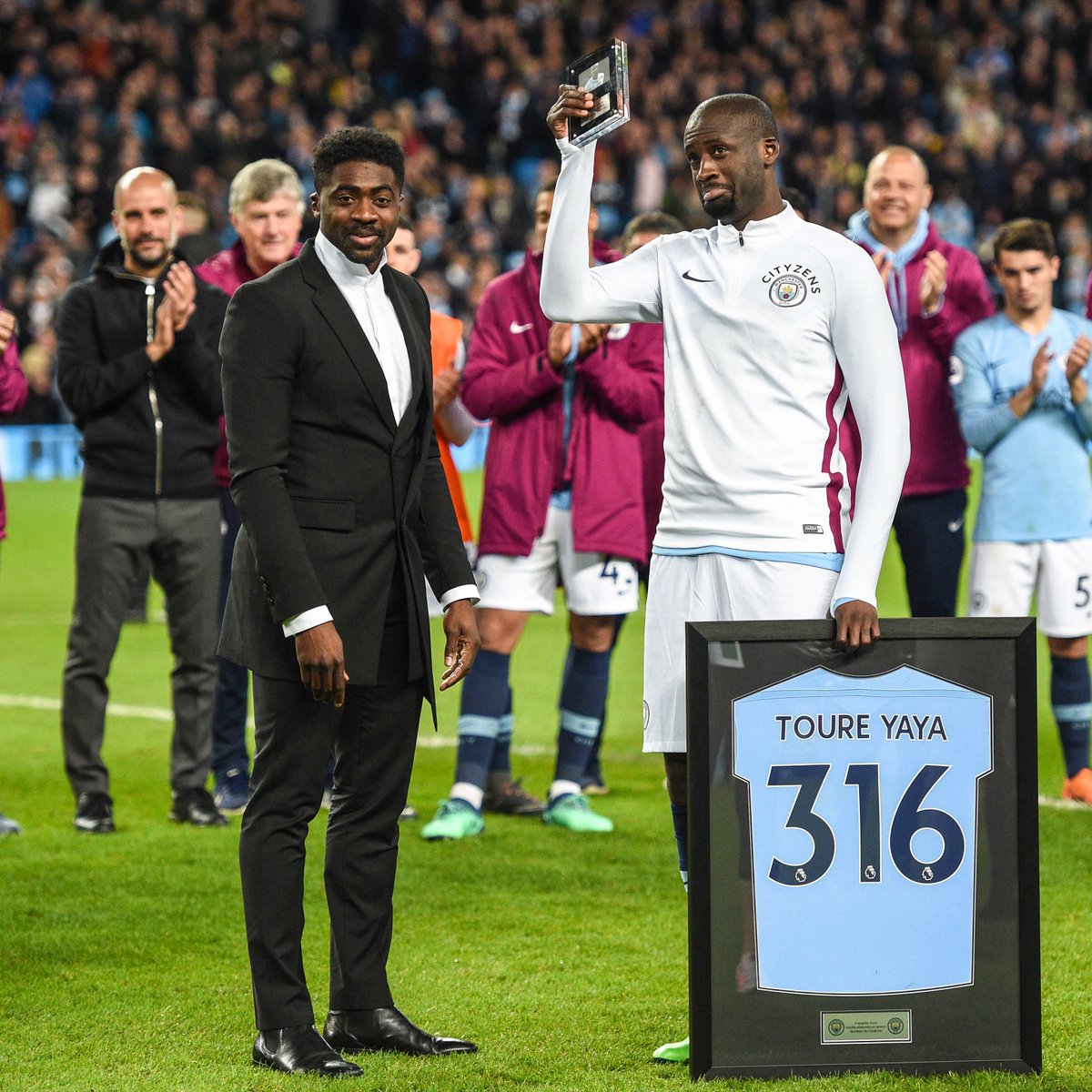 B/R Football on Twitter: "Kolo Toure made a surprise appearance at Yaya