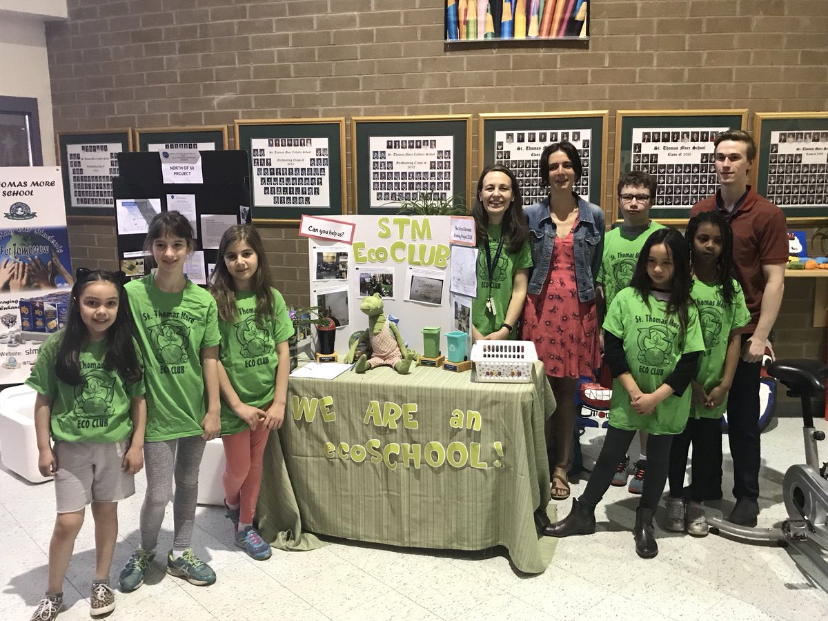 ThomasMoreOCSB's tweet photo. Thanks #STMOttawa ECO Club for sharing your passion about Mother Earth during our Open House! We are so proud of the many environmental initiatives that we support! #CathEdweek #STMEdweek2018 @ON_EcoSchools @OCSBeco @MmeLafrance @florianetsering @Mr_Gulick https://t.co/HtC4uWMhDj