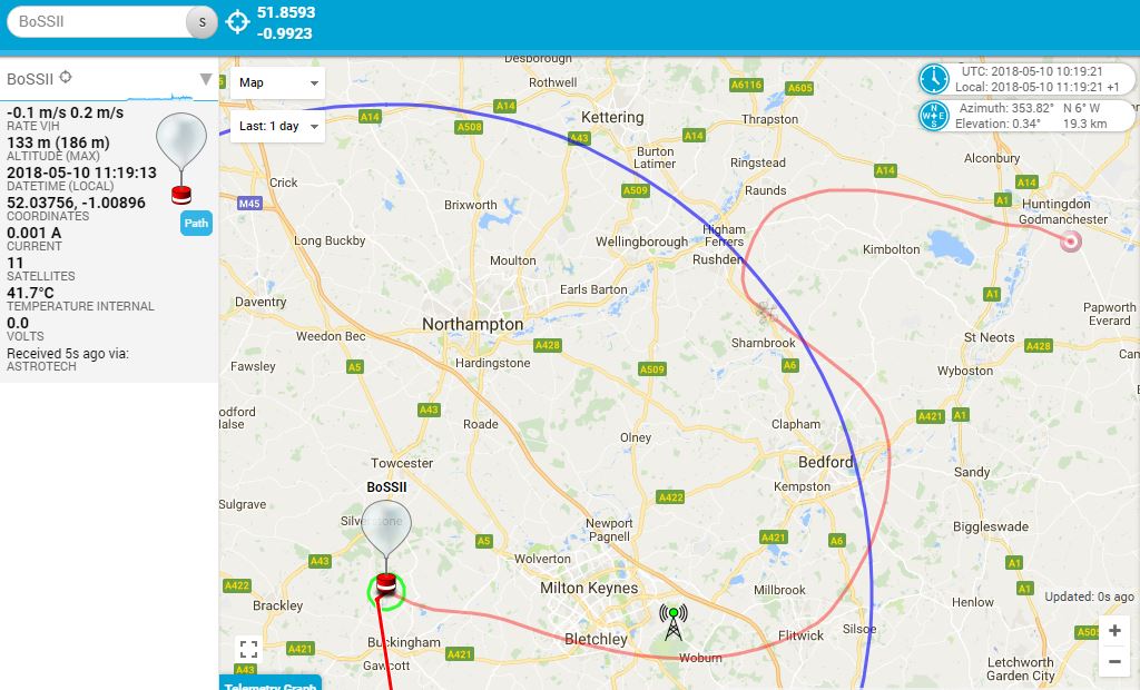 HABbyEAL's tweet photo. HAB launch! Follow BoSSII's flight into the stratosphere at https://t.co/CAH2NP9yax #spaceballoons #spacepartyballoons #explore #nearspace https://t.co/MCHZbKQX3N