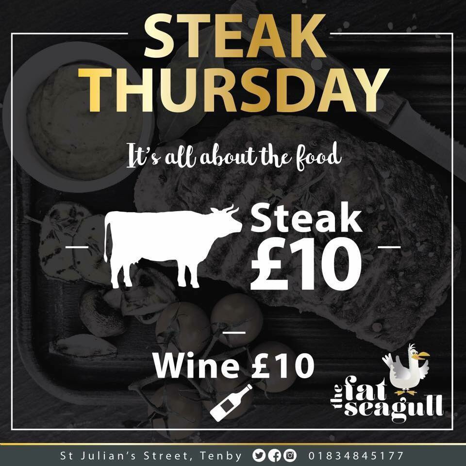 TheFatSeagull's tweet photo. Today’s the day... STEAK THURSDAY! 

#ItsAllAboutTheFood https://t.co/Ec4dvKYTGl