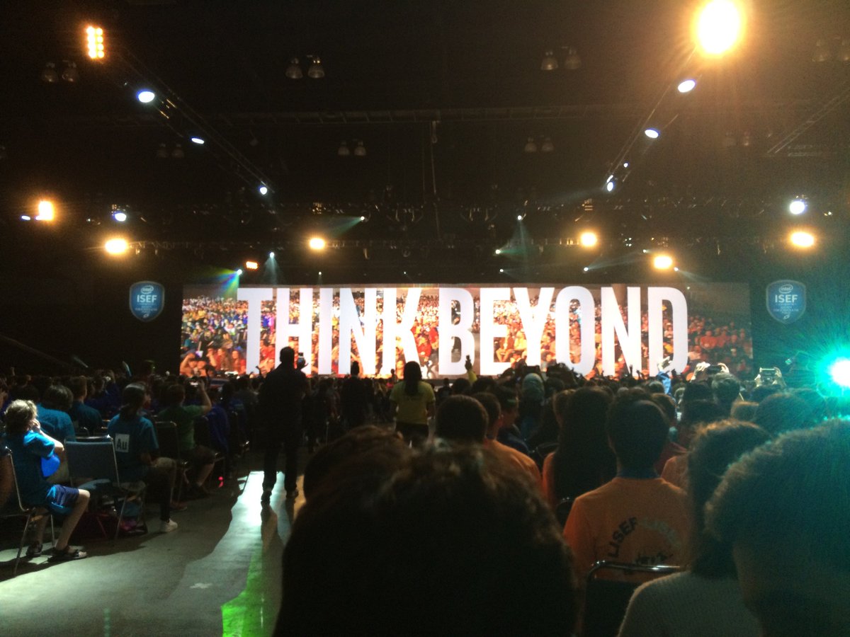 aero_kotaro's tweet photo. Finally, a year passed since #IntelISEF2017 finished. I recommend this year's finalists enjoy their greatest experience in #IntelISEF2018. THINK BEYOND! https://t.co/kp96sSKdEe