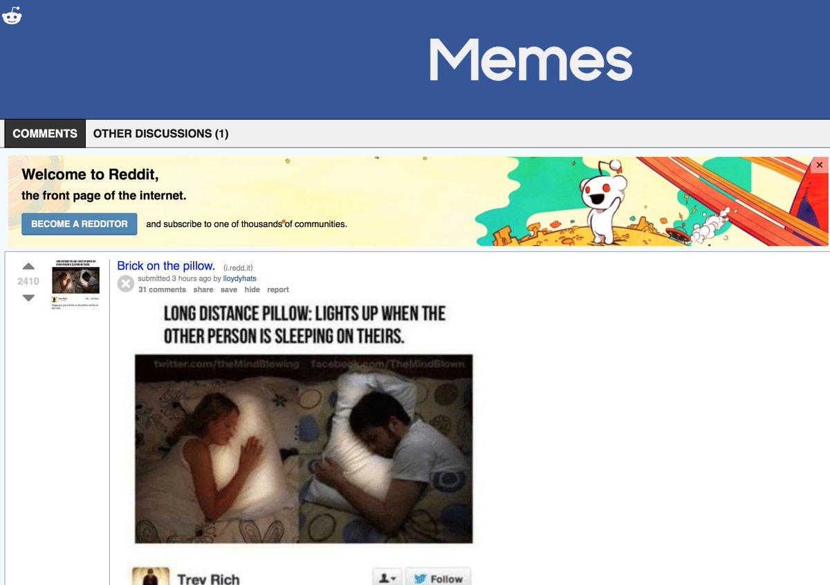Joanna Montgomery On Twitter Pillow Talk Meme On The Front Page