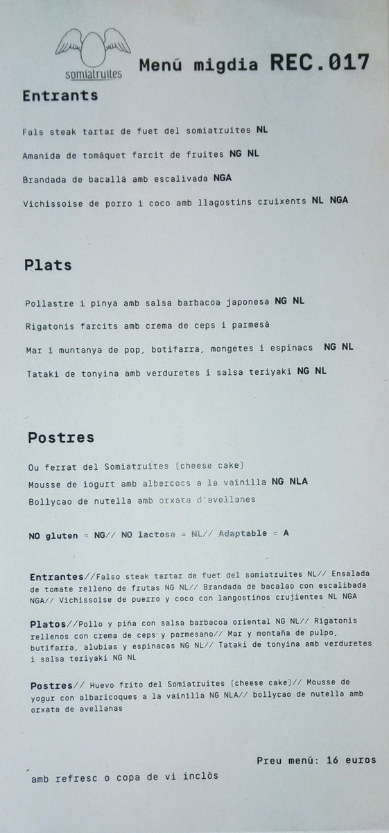 somiatruitesDO's tweet photo. I mentre el nostre xef se'n va cap a Milà, nosaltres seguim a #Igualada amb un barri més viu que mai gràcies al #Rec017. Aquest és el menú especial REC que podreu tastar al Somiatruites. Us hi esperem!
Recordeu, que durant aquests dies no acceptem reserves. https://t.co/aDMoikjQ6E