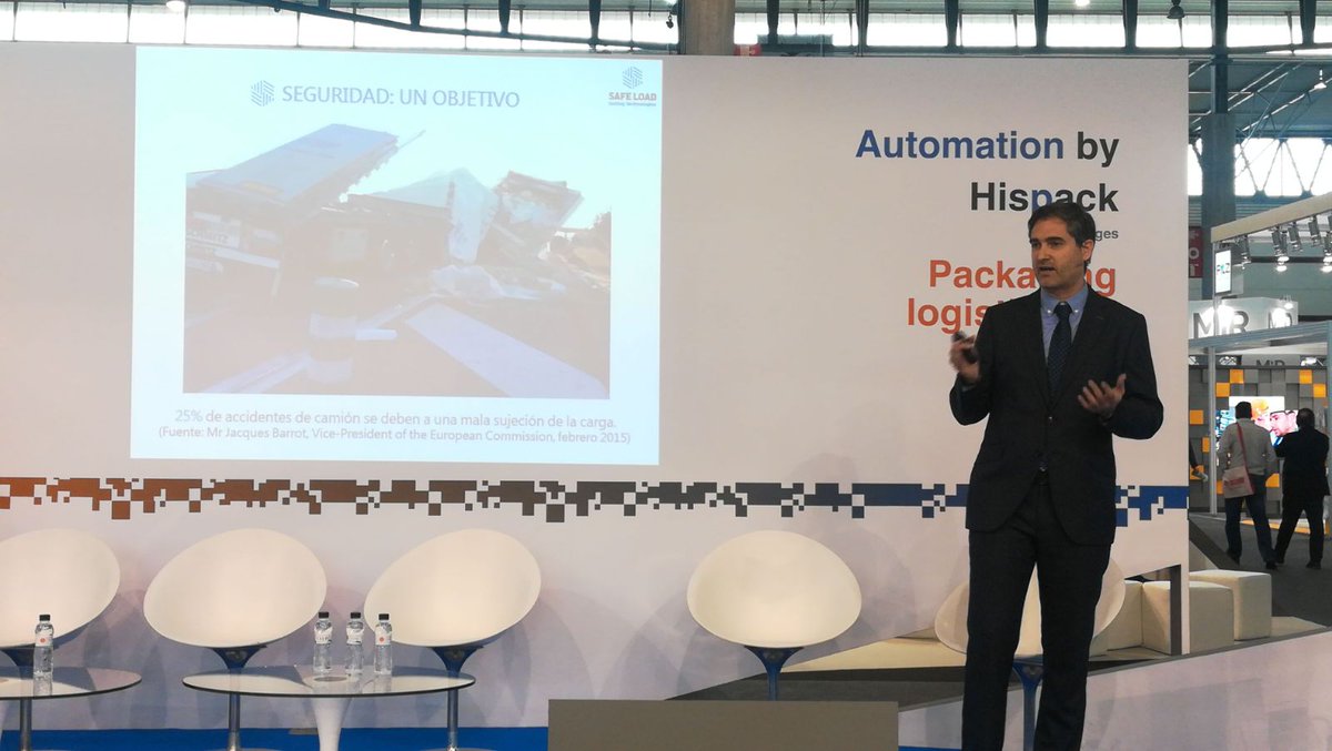 SafeloadTesting's tweet photo. La #UE se ha fijado el objetivo de aumentar la #seguridad en las carreteras europeas hasta alcanzar las cero muertes en 2050. Alberto Tellechea desvela en @Hispackbcn cómo contribuir a alcanzar este objetivo. #hispackchallenges https://t.co/BYvU1SZ80D