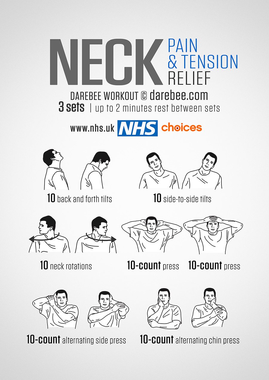 Nhs No Twitter Relieve Tension And Stiffness In The Neck With These