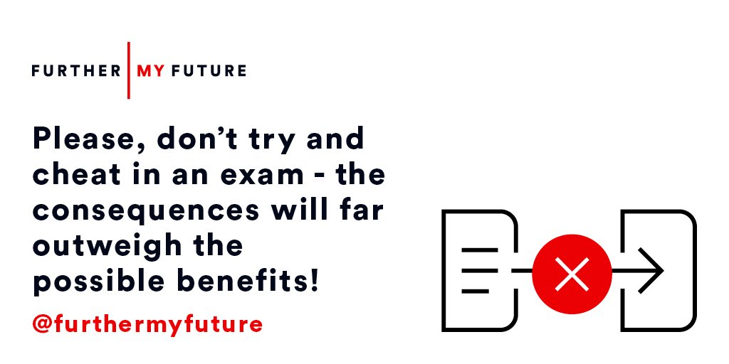 furthermyfuture's tweet image. We're here with exam tip 3 - don't be a cheat! 🚫 Ever... #ThursdayThoughts #FutureTips #Revision