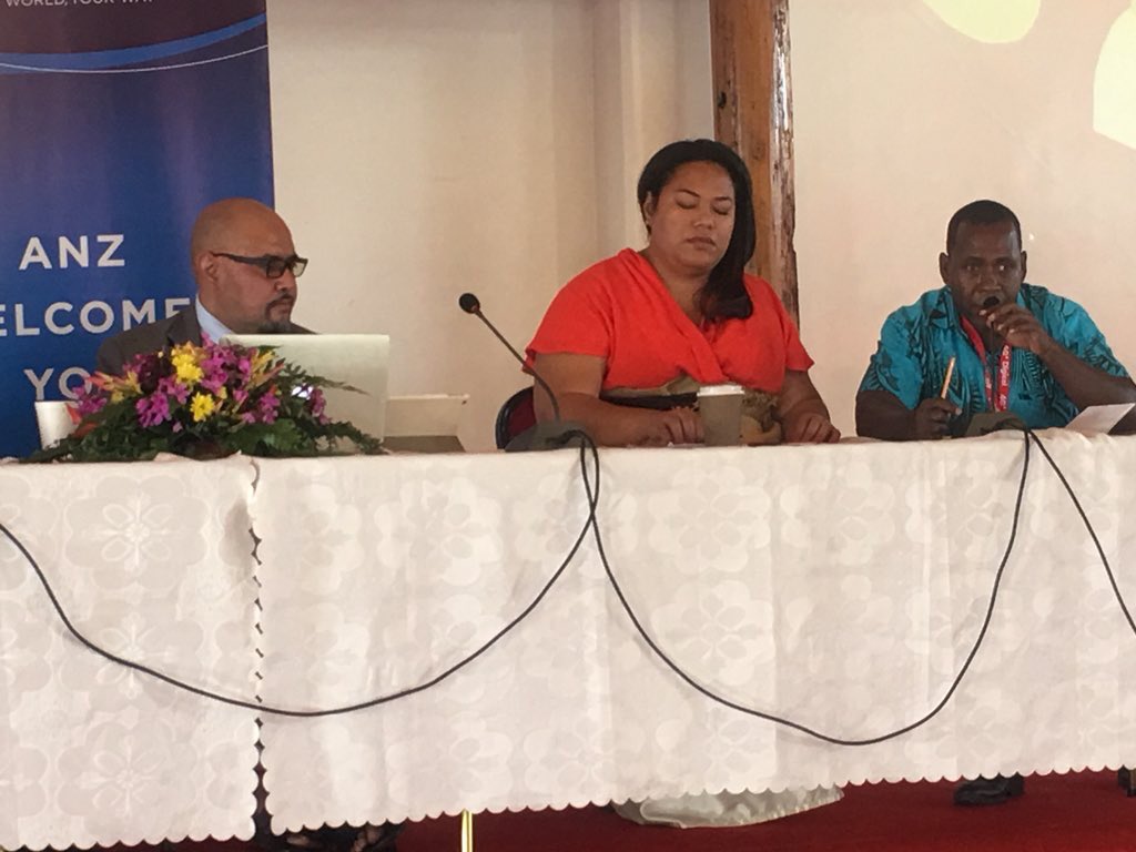 LordFusitua's tweet photo. Privilege @ #PINA2018 w/ fellow Tongan @stuk6453-Frank & Stan-dialogue on Twitter-a new form of journalism & to meet colleagues @JoeyTau & Lisa W et al-Twitter’s immediacy of impact as the 5th Estate while acknowledging traditional media’s still vital role https://t.co/OrQ2S0Ukcu https://t.co/K8cWQIjWnT