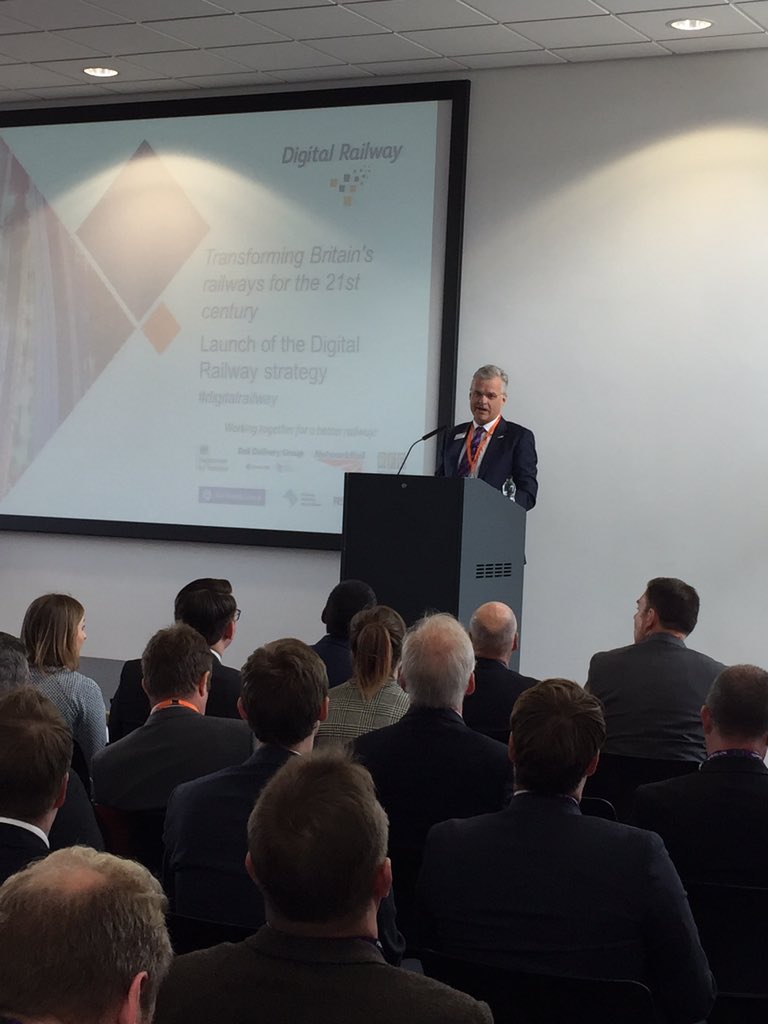 Network Rail (@networkrail) on Twitter photo CEO Mark Carne at today's <a href="/DigitalRailway/">Digital Railway</a> strategy launch: “This will provide additional capacity and increased connectivity across the railway network, supporting and stimulating economic growth, jobs and housing." #DigitalRailway CEO Mark Carne at today's <a href="/DigitalRailway/">Digital Railway</a> strategy launch: “This will provide additional capacity and increased connectivity across the railway network, supporting and stimulating economic growth, jobs and housing." #DigitalRailway