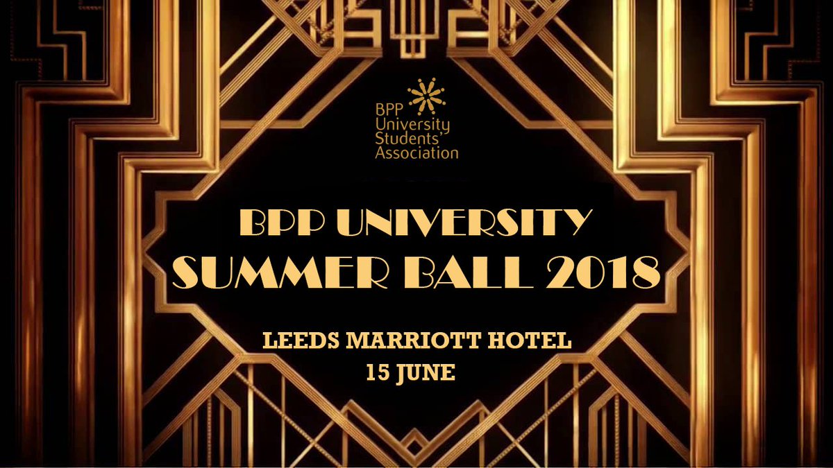 SUMMER BALL 2018 | Have you got your ticket yet?

Tickets available from #BPPSA Office <a href="/BPP_Manchester/">BPP University Law School | Manchester Centre</a> (near 2.07) until 4pm today. 💳 &amp; 💷 accepted.

You can also get your tickets online 
➡️ bppstudents.com/SummerBall2018

Tickets are available to purchase until the 30th May