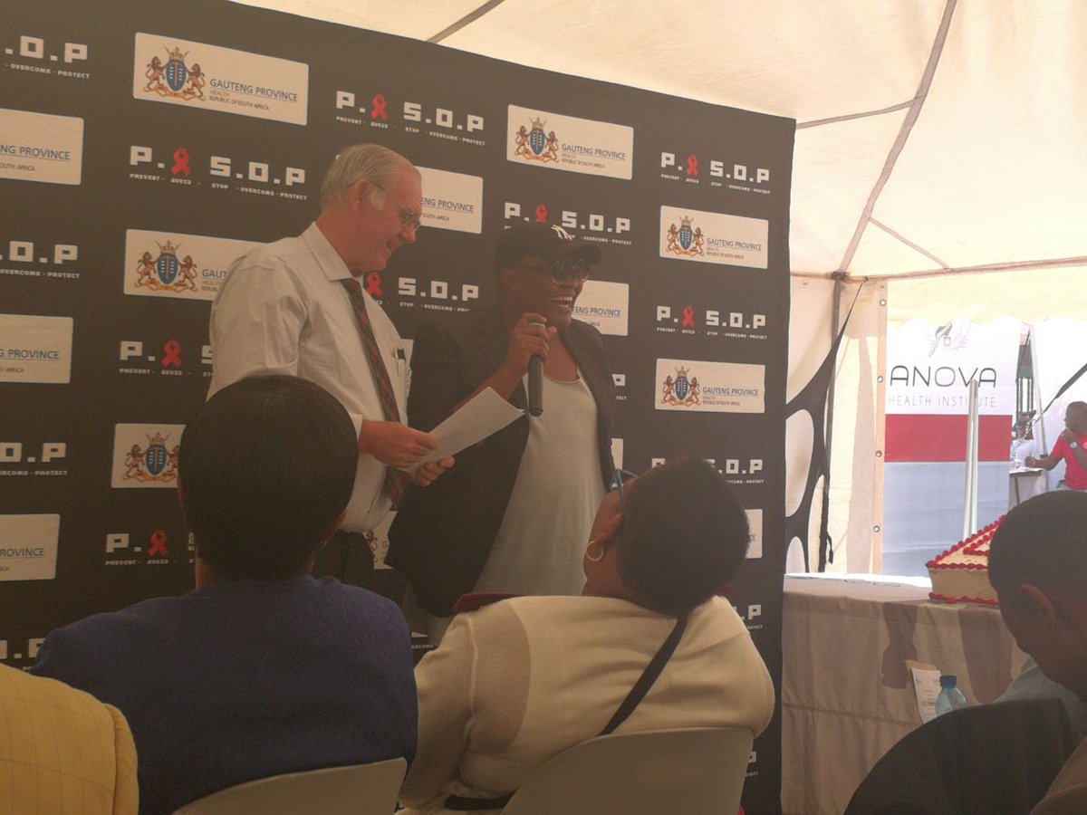 H4Mtop2btm's tweet photo. #Health4Men RLS Launch @TlamelongClinic. MMC for health giving key note address. @AnovaHealthSA https://t.co/TIFHwBmU5j