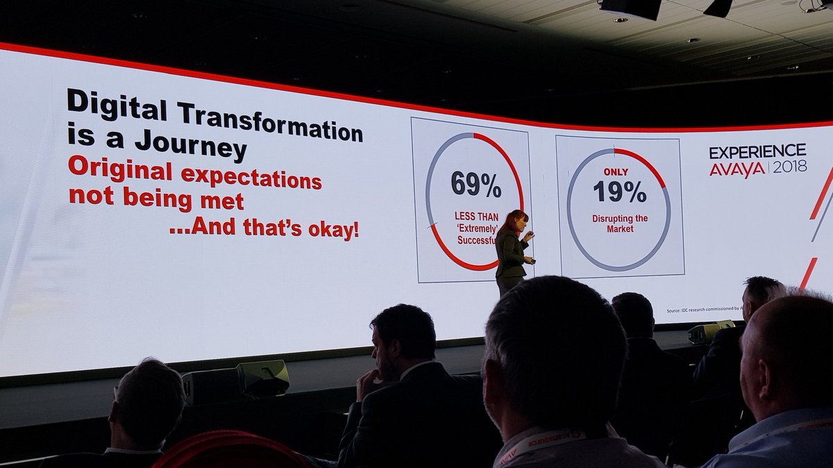 jtoul's tweet photo. Now on @nkeightley: Sharing results of @avaya research with @IDC to highlight today's impact of #DX #ExperienceAvaya https://t.co/4tY2KNA2YA