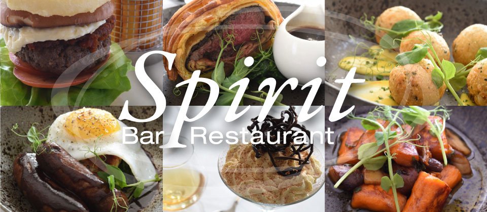 Spirit Bar &amp; Restaurant open for lunch and dinner 7 days a week! 

Booking is advised for dinner - give us a call on 01720 422 316