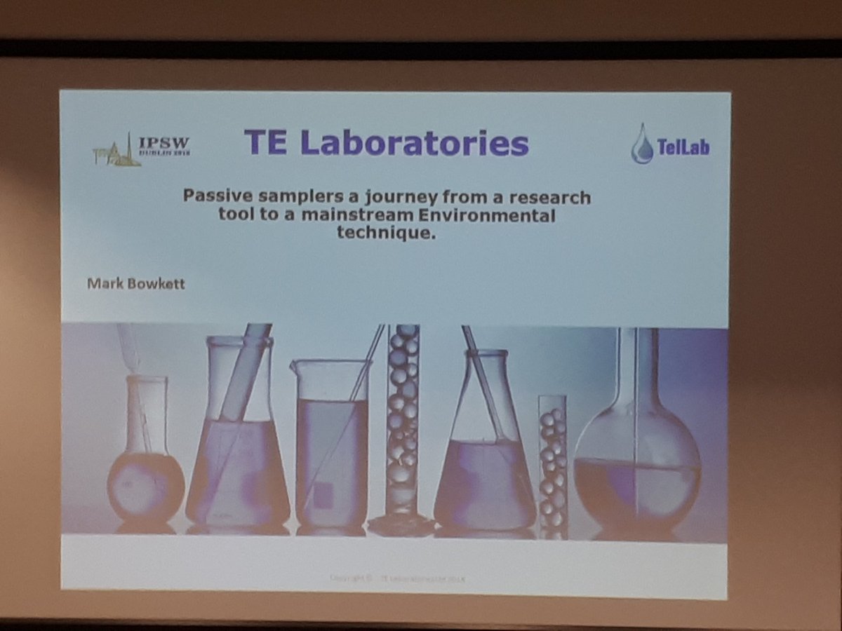 IPSW_IRELAND's tweet photo. Mark Bowkett MD @TELaboratories is posing the question of how to make passive samplers a more popular environmental tool #IPSW2018 https://t.co/O806biMiuY