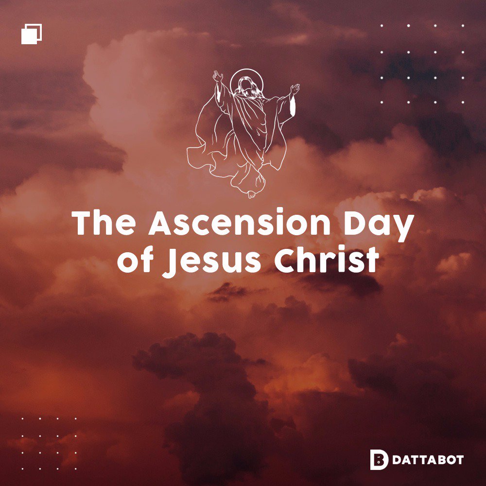 DattaBot's tweet photo. On this big day, we pray that may Jesus bless you all the happiness and all the love that you deserve in life.
.
Happy Ascension Day 2018!
.
.
#Dattabot #BigdataAnalytics #BigData #Technology #AscensionDay #HappyAscensionDay #Jesus #JesusChrist #May https://t.co/7zvlRfvKL4