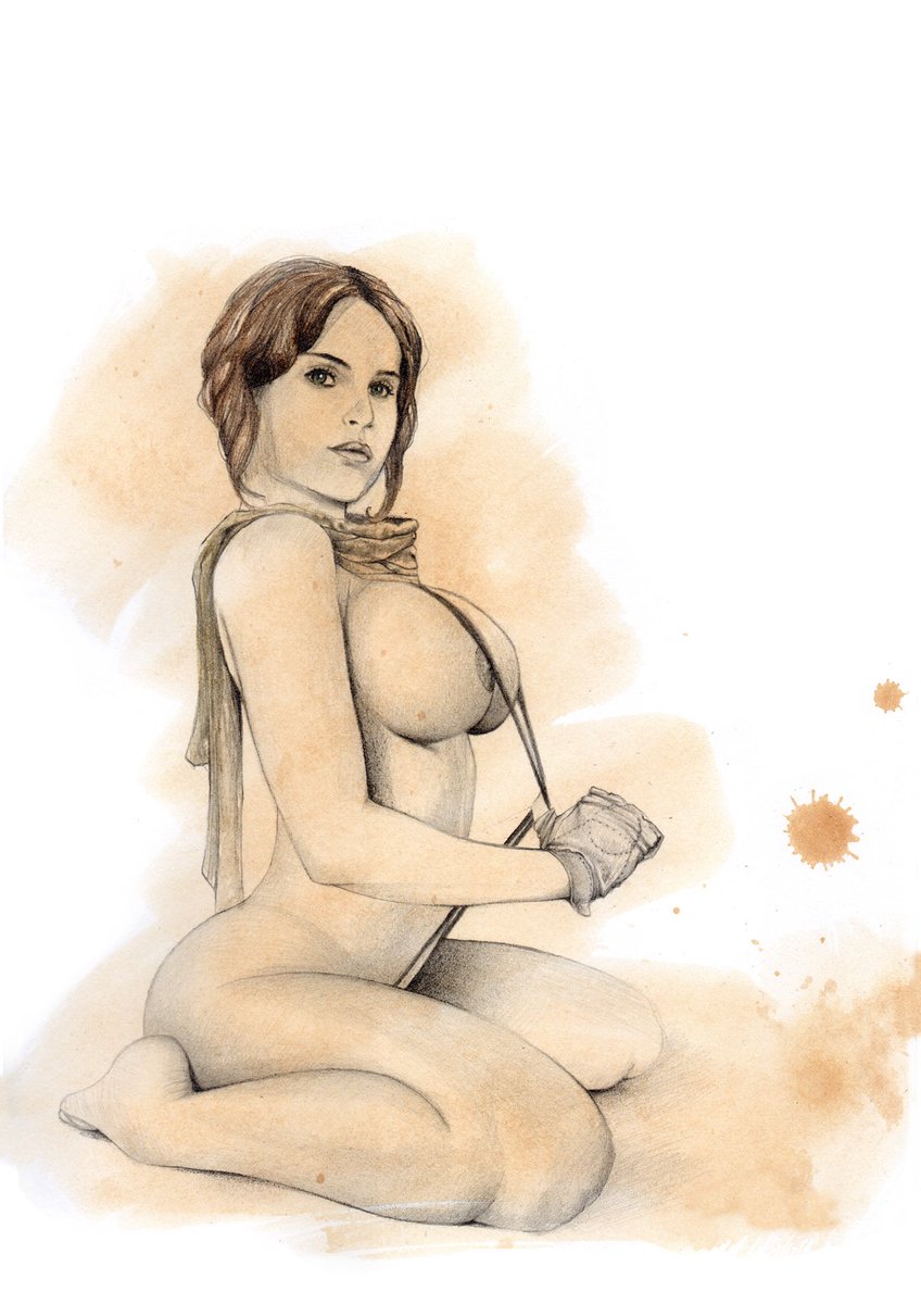 DFuskowich's tweet photo. #jynerso #starwarsart #eroticart #eroticillustration #eroticdrawing https://t.co/19pNzTMrvu