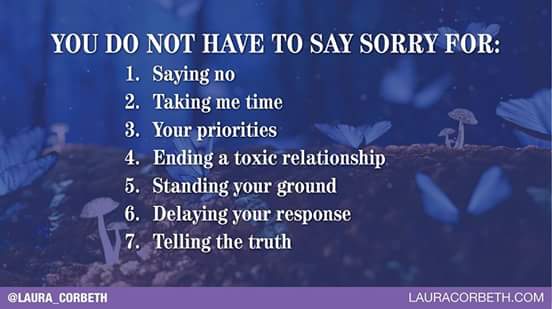 FFNAEA's tweet photo. Don't apologize for being you and having boundaries. #healing #freedom #boundaries #BeYou #dontapologize #SpeakUp #speakout #NarcissisticAbuseRecovery #ffnaea https://t.co/mRj681Fu8d