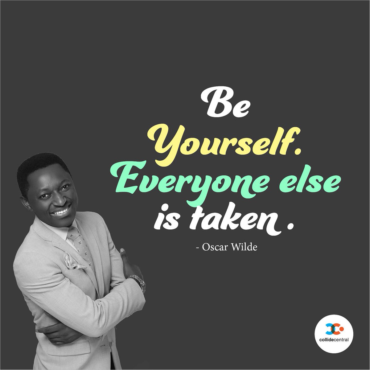 CollideCentral's tweet photo. Go and curate the best impression of your mind. Meticulousy recapture the energy of who you are?
#BeYou #DoYou #BeReal #OscarWilde #NoCopycats #Original
------
#CollideCentral #MosesIdaMichaels #RealThursday https://t.co/QymF0rQ98a