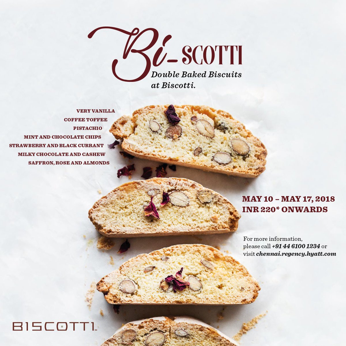 HyattRegencyChe's tweet photo. Sample Double Baked Goodness at Biscotti, available in seven interesting flavors, all week long at our Lobby Lounge. #Doublebaked #Biscotti https://t.co/4NE8akT9GI