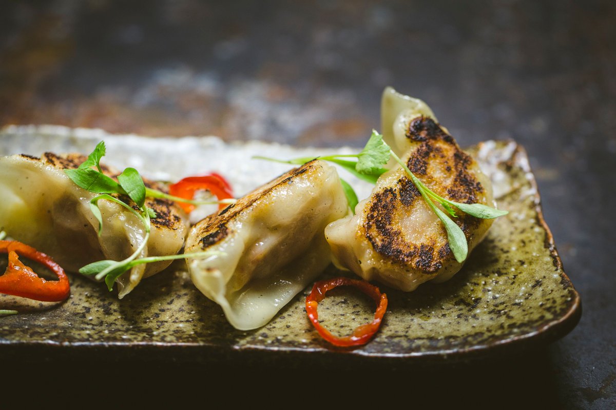STEAM | Pan Fried Old Spot pork and Kimchi Gyoza. buff.ly/2FuCZ1C