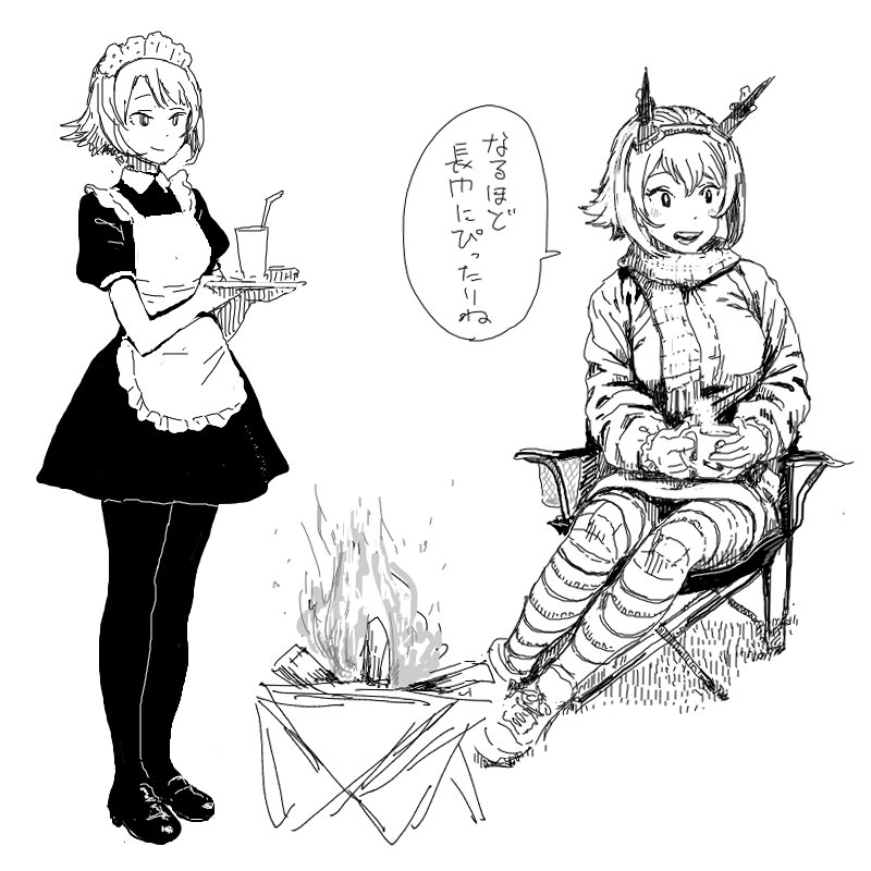 一番最近描いたメイドはむっちゃん(おまけむっちゃん付き 