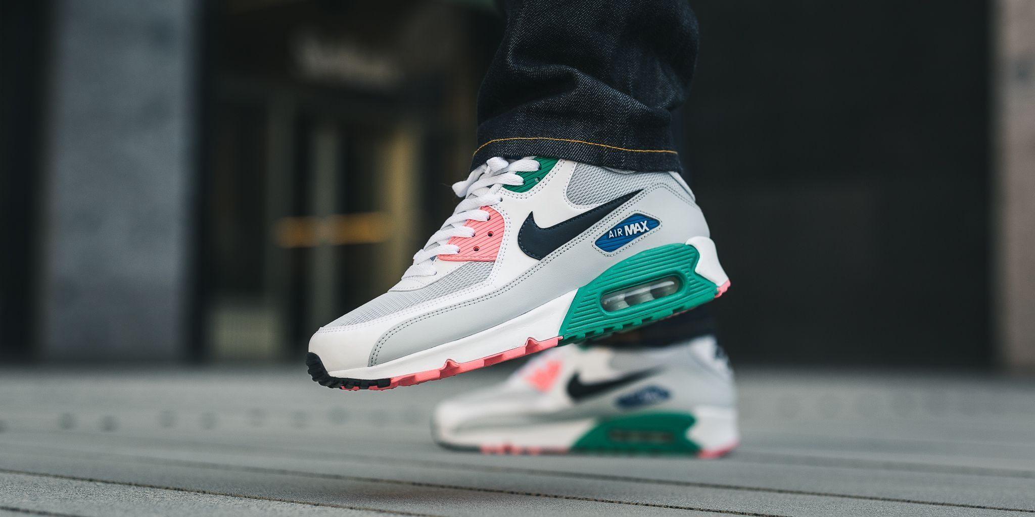 nike air max 90 essential white obsidian pure platinum