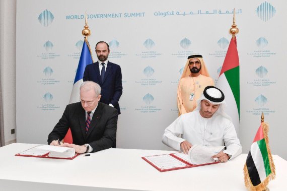 SpaceWatchGL's tweet photo. UAE-France Reaffirm Space Cooperation, Model for Modern Collaboration #SpaceWatchGL #SpaceWatchME https://t.co/eSRq7jOgWk https://t.co/LzGNZNoGiz