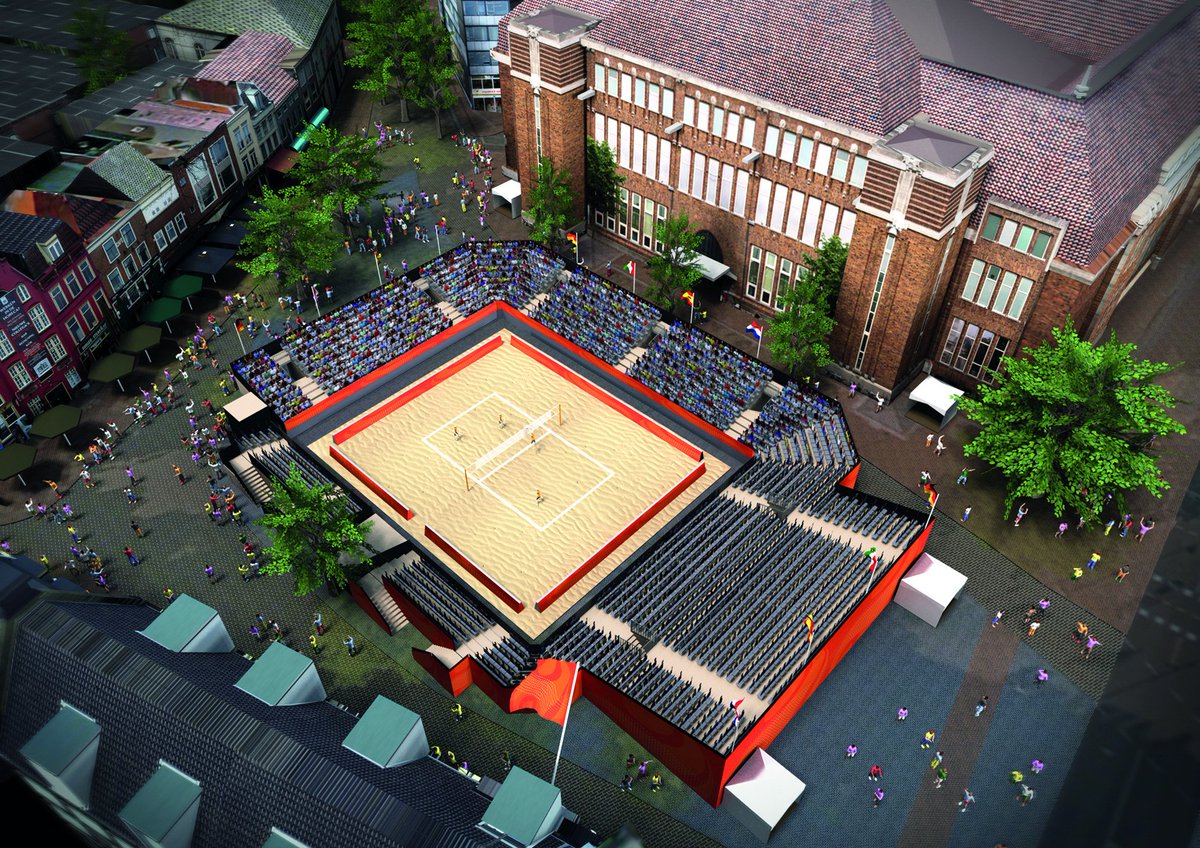🏐 We gaan een stadion bouwen op de Neude! Op deze unieke locatie kunnen 2.000 mensen komen genieten van topsport en entertainment tijdens het #EuroBeachVolley. 🎉 

Ben jij erbij in Utrecht? ➡️ goo.gl/S1XrUQ

#Utrecht #Beachvolleybal #volleybal