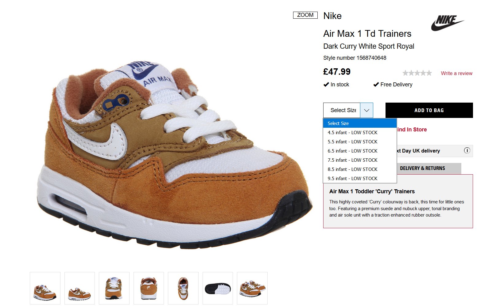 nike air max 1 premium retro toddler