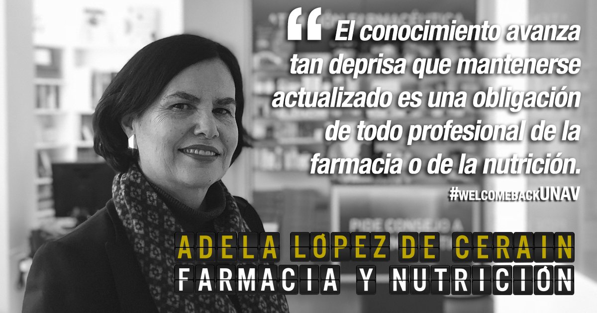 alumni_unav's tweet photo. "Pensar en las necesidades de actualización de los profesionales es uno de los ejes de actuación de la Facultad", afirma la decana de #farmaciaUNAV Adela López de Cerain: siempre con los #alumniUNAV #WelcomeBackUNAV
https://t.co/FzqY585wwp https://t.co/B4DHzenn0g